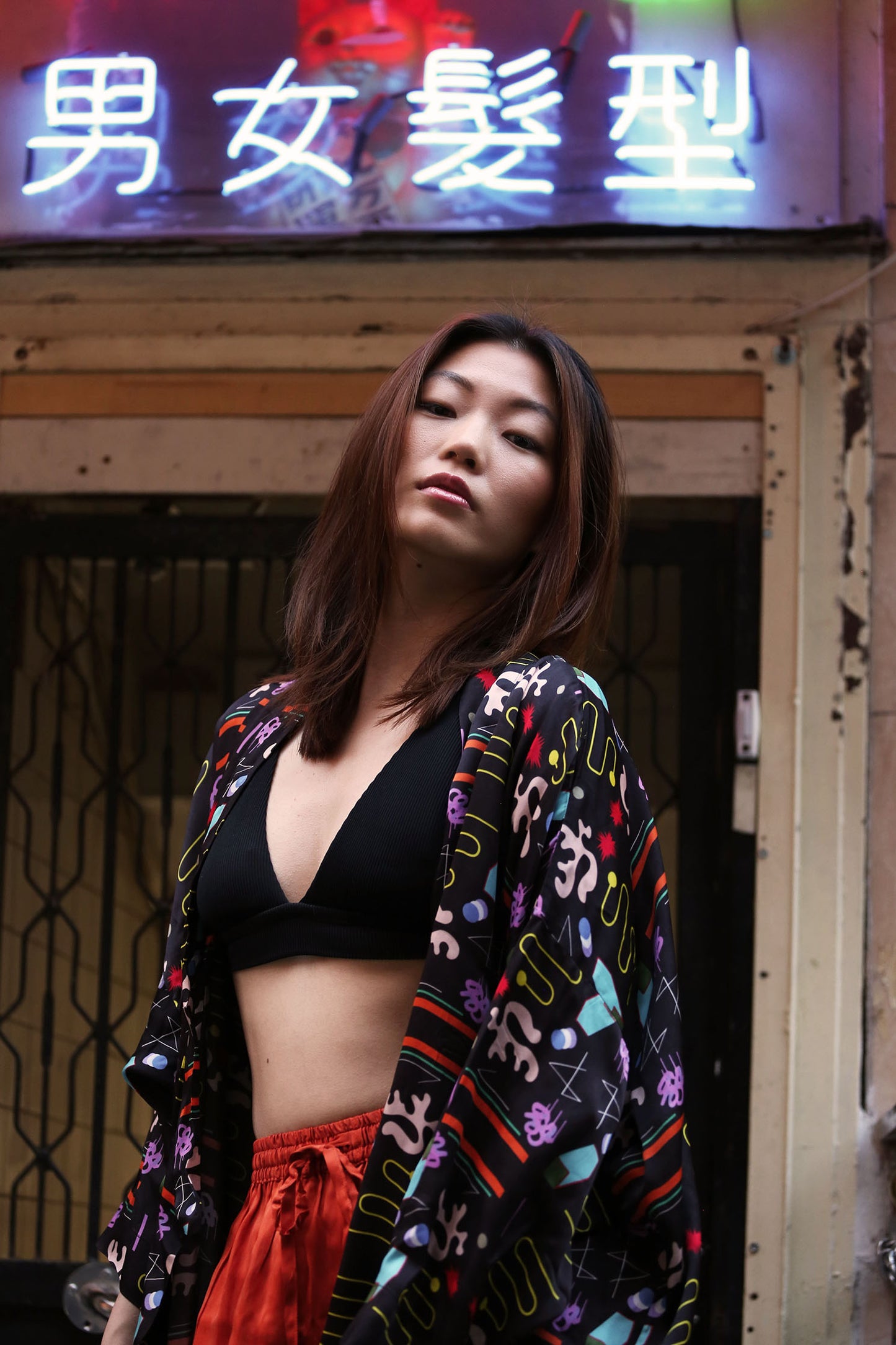Flash-bulb Kimono Jacket
