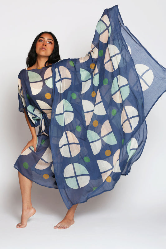 Sarong Synaethesia Indigo