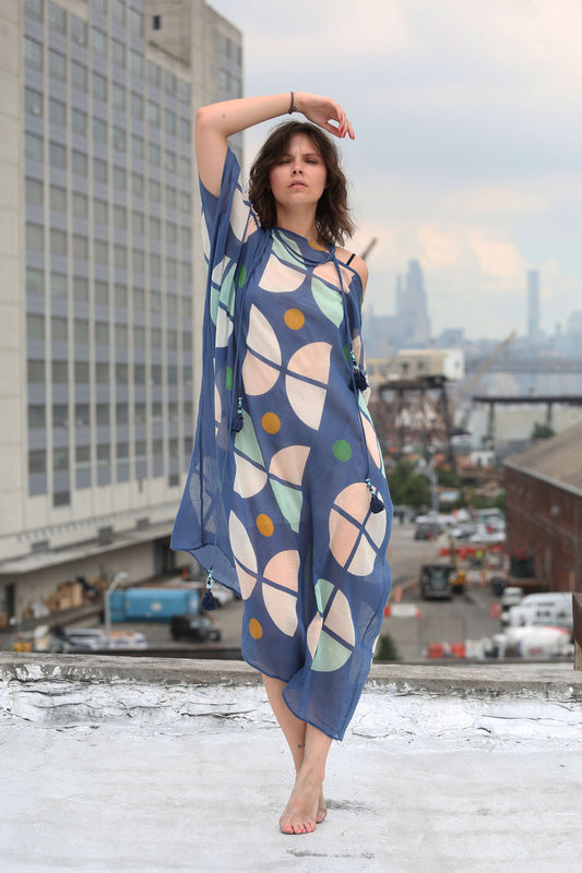 Synaethesia Kaftan Indigo