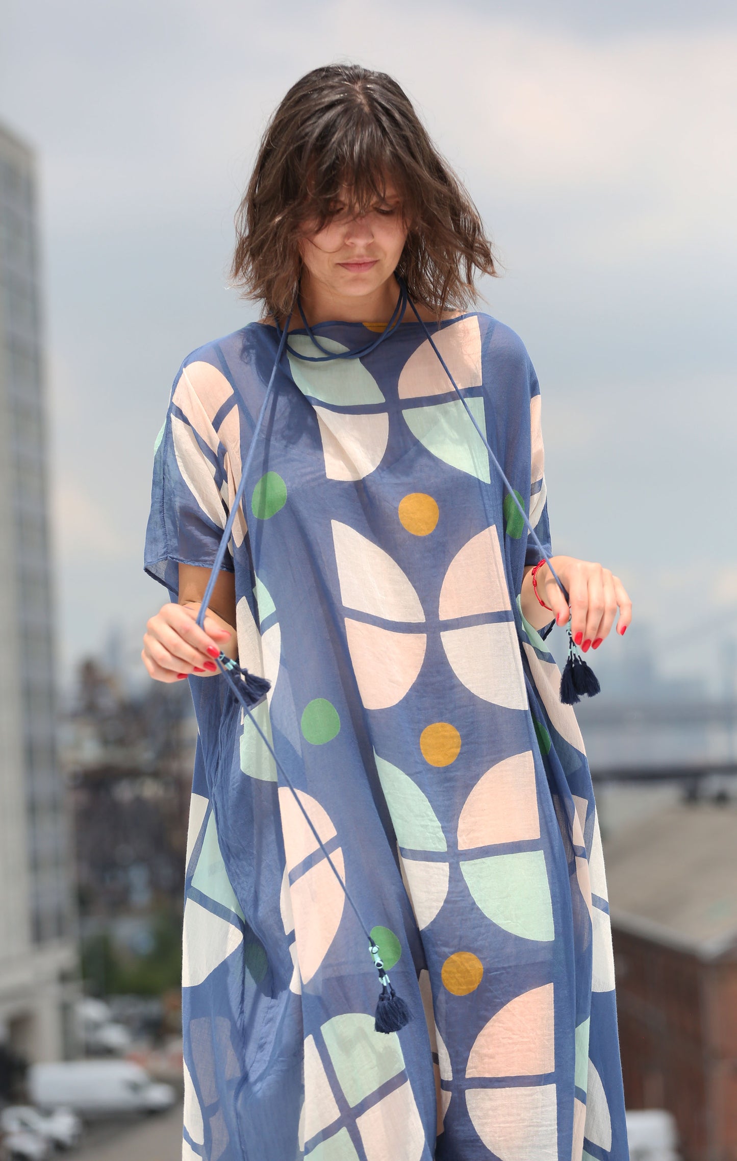 Synaethesia Kaftan Indigo