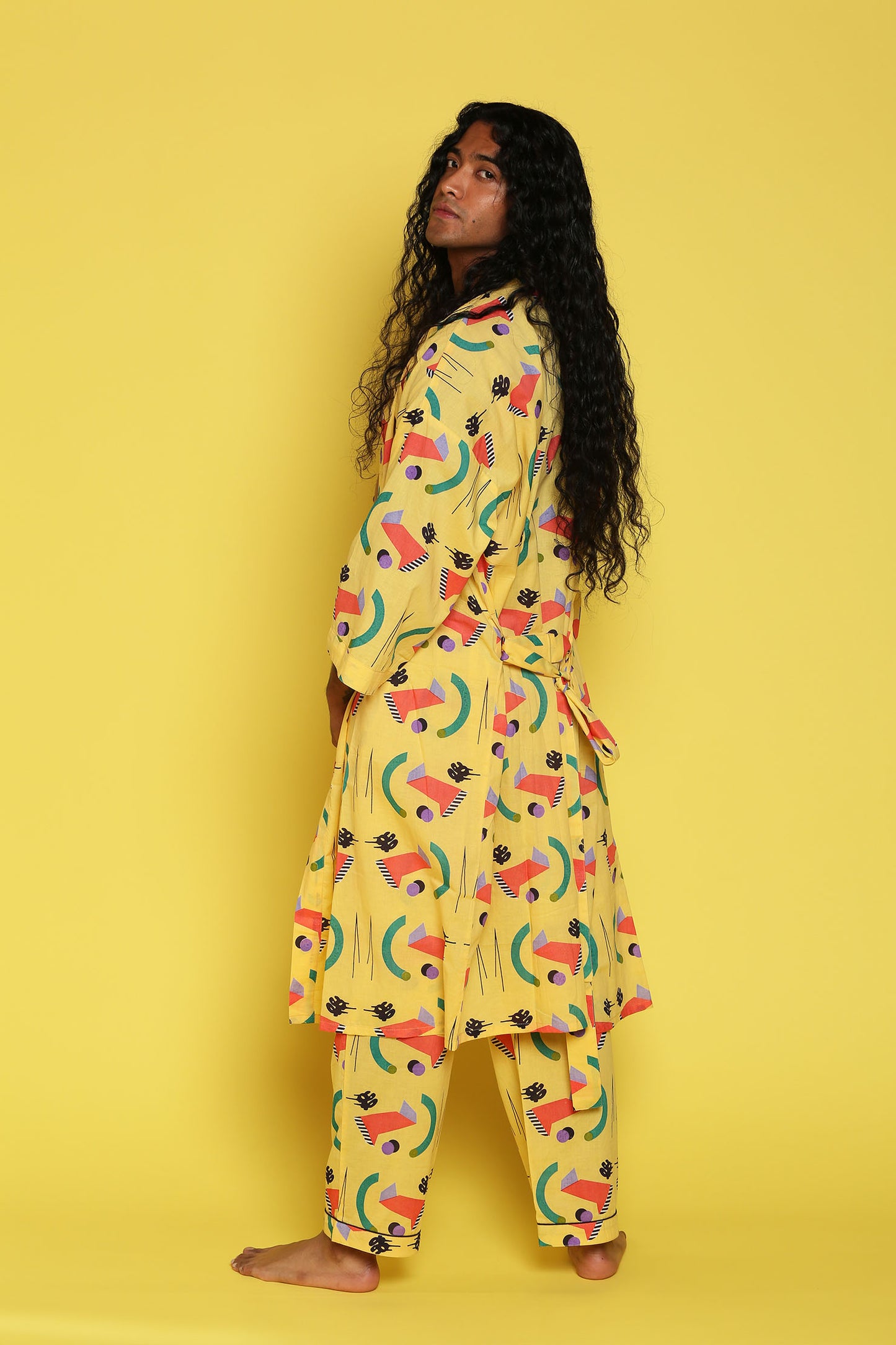 Ambient Kimono Robe - Yellow