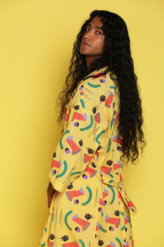 Ambient Kimono Robe - Yellow