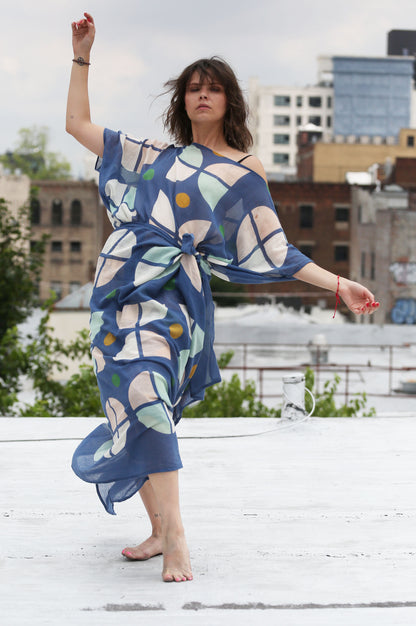 Synaethesia Kaftan Indigo