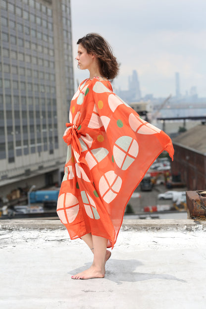 Synaethesia Sarong / Scarf Brick