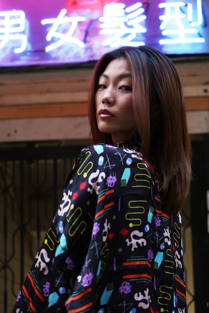 Flash-bulb Kimono Jacket