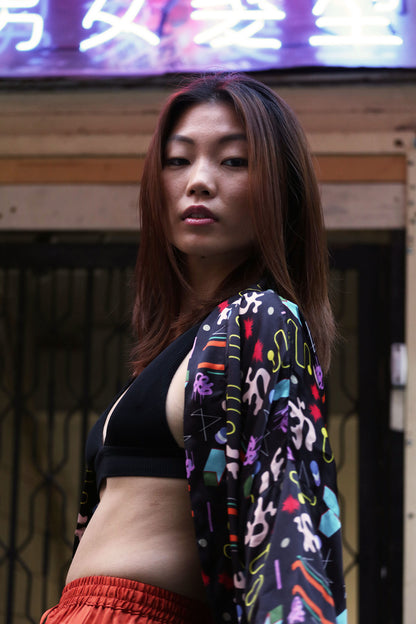Flash-bulb Kimono Jacket