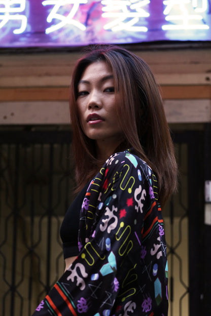 Flash-bulb Kimono Jacket