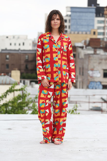 Mint Long Pajama´s Red