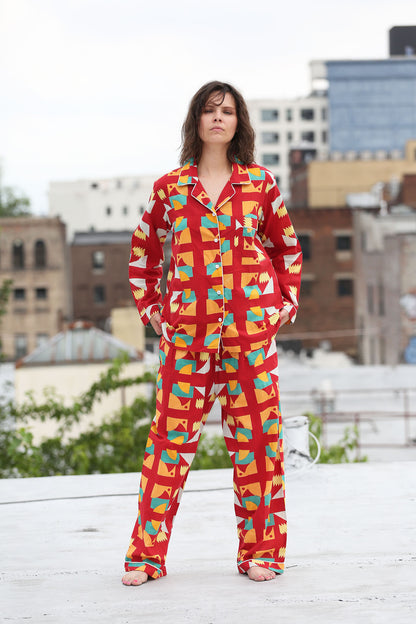 Mint Long Pajama´s Red