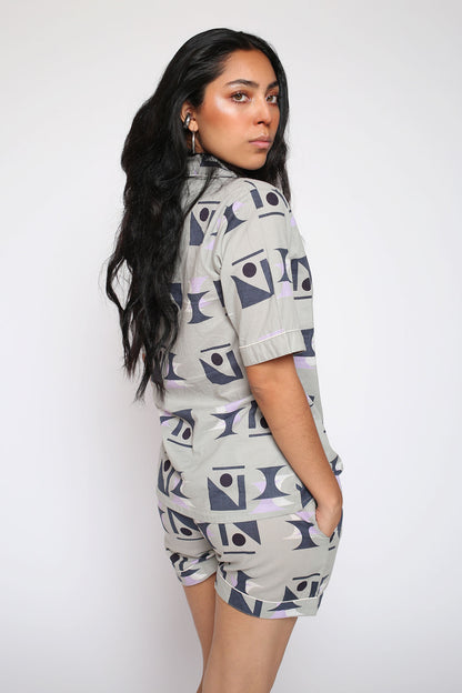 Grey  Short Pajama's - Grey