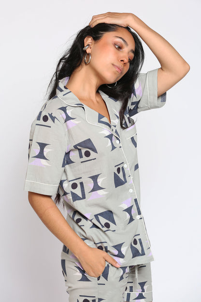 Grey  Short Pajama's - Grey