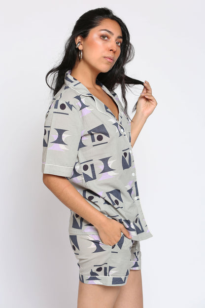 Grey  Short Pajama's - Grey