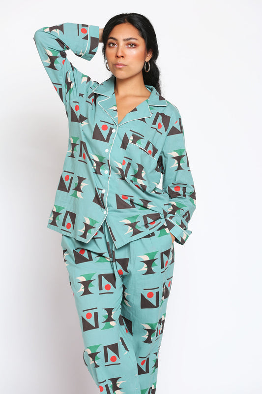 Teal Long Pajama's